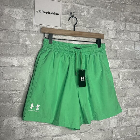 Under Armour Men's Icon Volley Short 5.5" NWT Size Medium (Vapor Green/White) - Picture 5 of 16